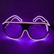 thumbnail image 5 of YJ008 Gafas LED 10 colores Opcional Light Up El Wire Neon Rave Gafas Twinkle Glowing, 5 of 7
