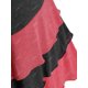 thumbnail image 4 of Talla grande bicolor de dos tonos túnica falda de túnica camiseta Rosegal Mangas largas de talla grande, 4 of 5