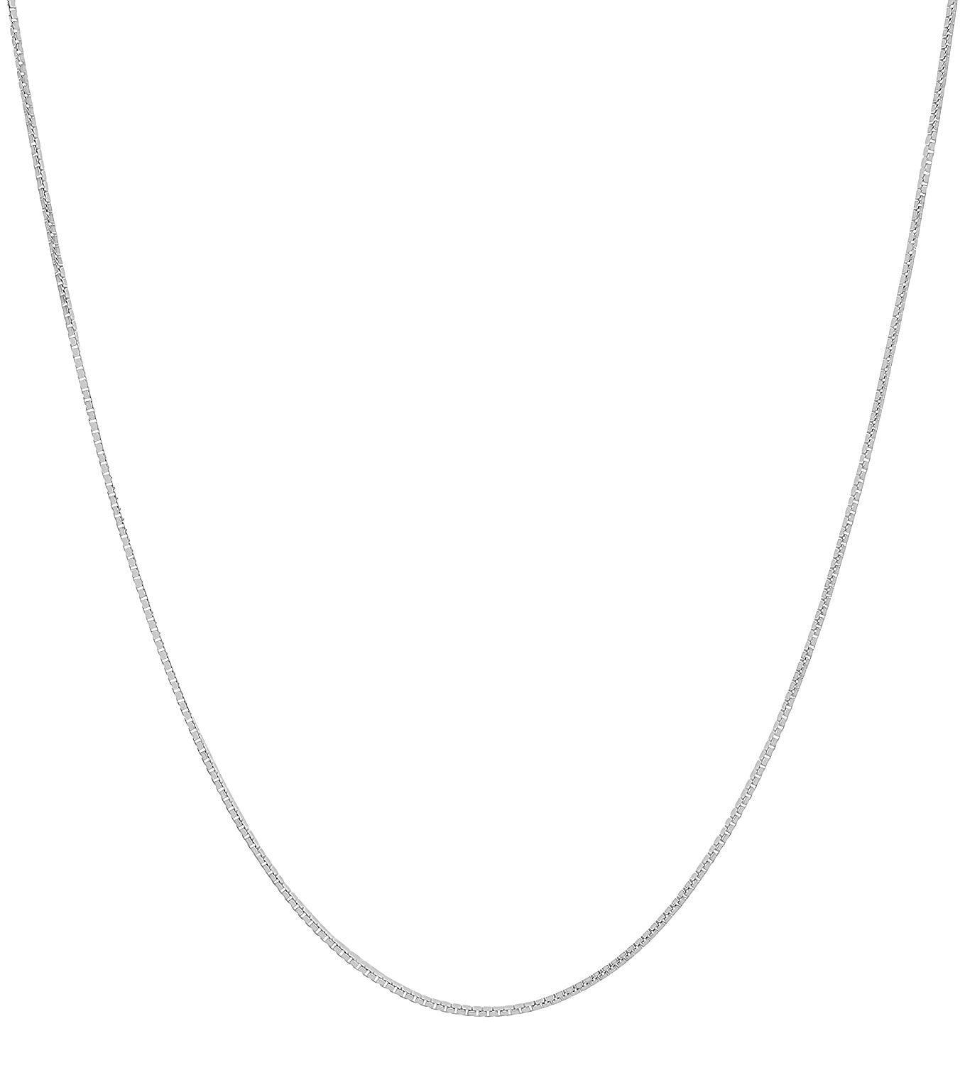 Strong 925 Silver for layering and charms 20 inch Sterling Silver 1.2mm Curb Chain Necklace with Lobster Clasp