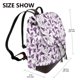 thumbnail image 2 of Fotbe Violets Flowers Mochila Bolso con Estampado para Mujer, Mochila Antirrobo de Nylon Impermeable, Bolsa Ligera de Hombro, 2 of 4