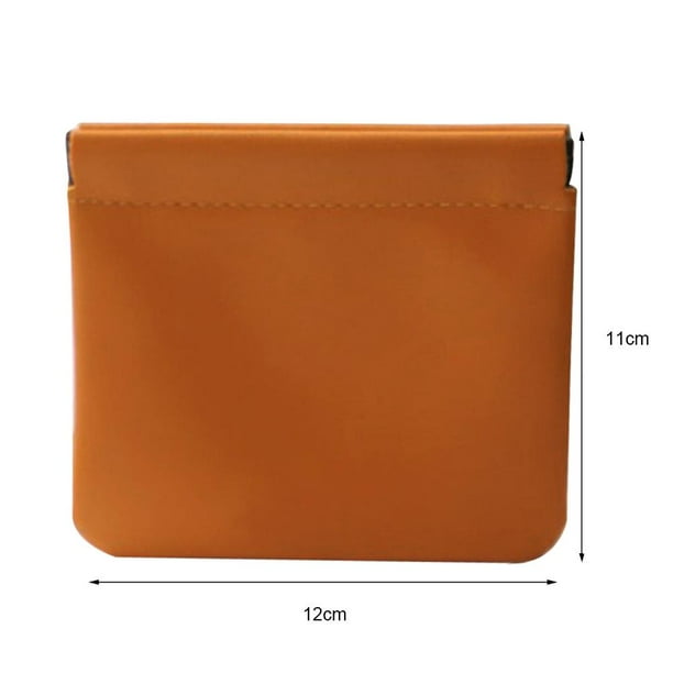 Bolsa Mini neceser de cosméticos neceser de maquillaje de cuero para almacenamiento diario de viaje (marrón) Sywqhk Para Estrenar