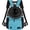 Teal Blue, variant on Adjustable  &  Chest Carrier Backpack, Ventilated for Hiking, Camping & Travel, Max 10 lbs, Black