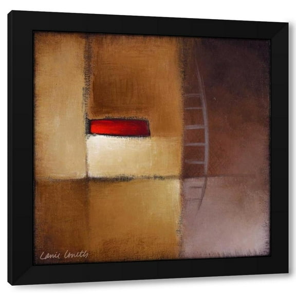 Lanie Loreth 12x12 Black Modern Wood Framed Wall Art Titled - Chocolate Square III