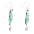 thumbnail image 4 of Emile Blue Turquoise Sterling Silver Dangle Earrings, 4 of 4