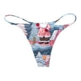 thumbnail image 4 of WILLBEST sous-Vêtements pour Femmes Culottes en Coton Imprimé de Noël Respirant String, 4 of 4