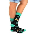 thumbnail image 2 of Teehee Socks Fun Cotton Crew Socks Men's Skeleton & Stripes, Multi-Color (5 Pack), 2 of 6