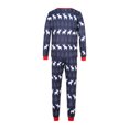thumbnail image 3 of Conjuntos de pijamas familiares a juego Pijamas navideños con camiseta de manga larga y pantalones con estampado de alce navideño Ropa de estar por casa, 3 of 6