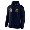 thumbnail image 3 of Icon Sports Argentina Lionel Messi Pullover Hoodie - Officially Licensed Adult Unisex Pullover Hoodie Navy S, 3 of 7
