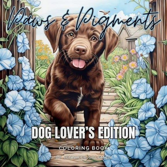 Paws & Pigments Dog Lover's Edition: Extraordinarily Fun and Stress-Relieving Coloring Book for Dog Lovers of A, (Paperback)