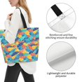 thumbnail image 3 of Balery Colorful Fish 1 Bolsa Tote Estilo Estético con Cremalleras, Bolsa de Hombro, Bolsa de Compras Grande y Plegable, 3 of 8