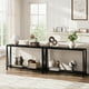 thumbnail image 3 of Yeshouse Consola Industrial, mesa de entrada de 2 estanterías con almacenamiento, mesa de sofá estrecha con diseño de V, mesa de consola de 43" para entrada, sala de estar, pasillo, vestíbulo, 3 of 8