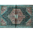 thumbnail image 1 of Ahgly Company Indoor Rectangle Persian Light Blue Traditional Area Rugs, 8' x 12', 1 of 4