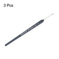thumbnail image 3 of Uxcell 3pcs Detail Paint Brushes 8.5mm Nylon Miniature Painting Brush for Watercolor Acrylic Painting(0#), Black, 3 of 6