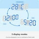 thumbnail image 4 of Reloj despertador Reloj despertador digital 3D LED Reloj de pared digital Hora Fecha Temperatura Pan Tomshoo  Blanco, 4 of 7