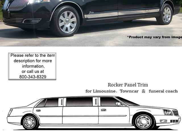 Stainless Rocker Panel Trim 8Pc Fits 2010-2020 Lincoln MKT TH50674 QAA ...