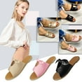 thumbnail image 2 of Back to College Tejiojio Clearance Sandals New 2023 New Thick Comfortable Bow Buckle Beach Women, 2 of 4