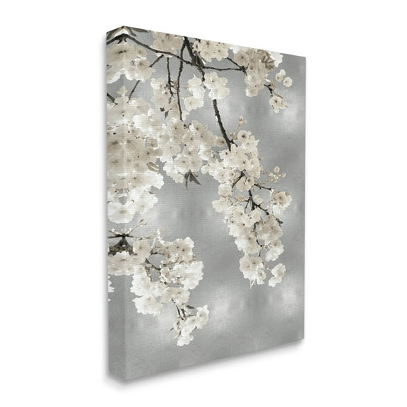 Stupell Industries Spring Blossoms White Flowers Tree Branch,36 x 48,Designed by Kate Bennett