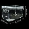 thumbnail image 3 of Reptile Terrarium Small Animal Habitat Clear Transparent Enclosure Sturdy Durable Feeding Transport Cage for, 3 of 7