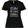 thumbnail image 3 of Inktastic Fibromyalgia Awareness Pain Isn't Always Visible Women's Plus Size T-Shirt, 3 of 5