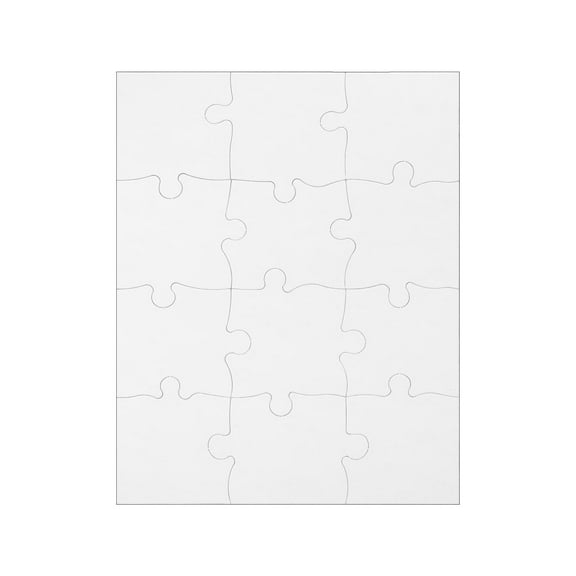 Blank Compoz-A-Puzzle 12-Piece Large Rectangle