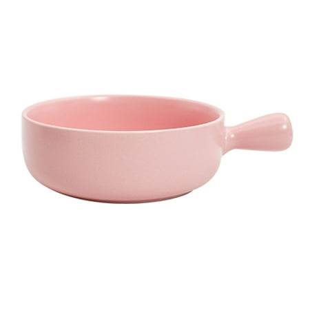 

Ceramic Solid Color Casserole Dish Lasagne Dish With Handle Pasta Bake Dish For Oven Non Stick Porcelain Bakeware Microwave Safe-Pink