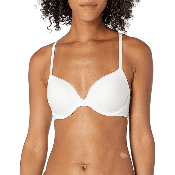 Calvin Klein Women's Constant Convertible Strap Lightly Lined, White, Size 38C