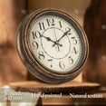 thumbnail image 2 of Geevon Retro Silent 12 Inch Wall Clock Non Ticking, Rustic Vintage Clock Quartz Decorative, Battery Operated for Kitchen/Office/Classroom/Bedroom/Living Room Decor, 2 of 11