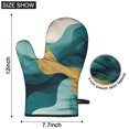 thumbnail image 6 of Teal Gold Marble Pattern Shower Curtain OneSize ,Bathroom Decorative Shower Curtains Set with 12 Hooks,Modern Waterproof Washable Shower Curtain, 6 of 7