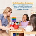 thumbnail image 4 of ECR4Kids 3-Compartment Small Plastic Caddy, Multipurpose Organization, Primary, 6-Pack, 4 of 9
