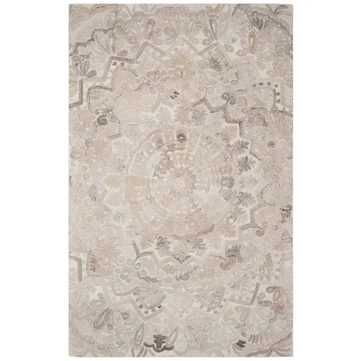 SAFAVIEH Marquee Georgiana Floral Area Rug, Beige/Ivory, 3' x 5'
