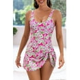 thumbnail image 5 of ZANKLEY One Piece Swimdress Swimsuits for Women Tummy Control Swim Dresses Skirt Bathing Suit, 5 of 11