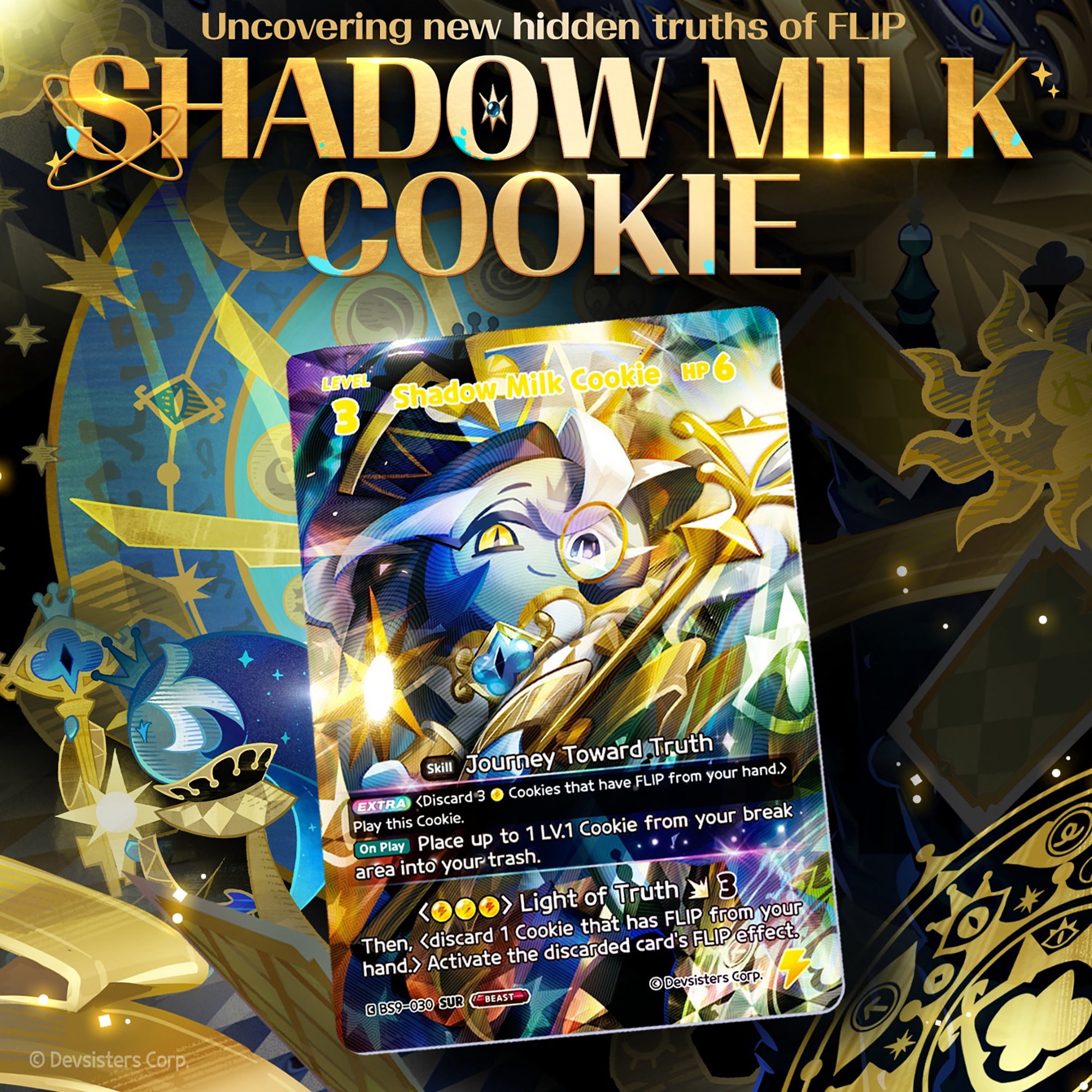 CookieRun TCG: A Game of Truth & Deceit - 4 Booster Pack Bundle - Braverse Trading Card Game, Strategy Play & Battle Deck-Building, Randomly Assorted