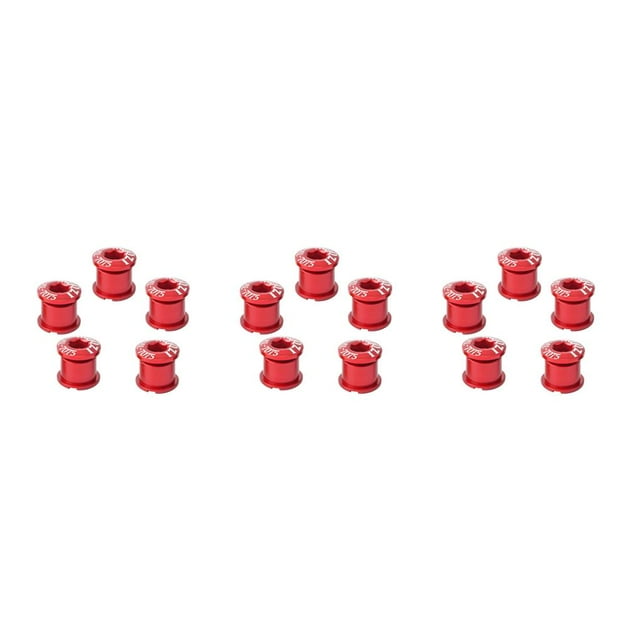 Soidarity 5 uds. Pernos de bicicleta, accesorios de ciclismo para platos y bielas, placa doble, rojo Type1 NO1