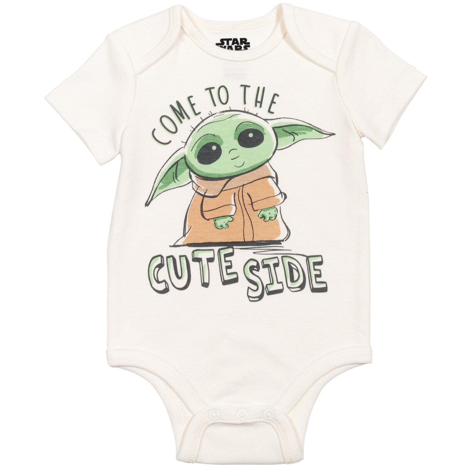 Star Wars The Child Newborn Baby Boys Bodysuit Pants and Hat 3 Piece Outfit Set Newborn to Infant