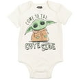 thumbnail image 3 of Star Wars The Child Newborn Baby Boys Bodysuit Pants and Hat 3 Piece Outfit Set Newborn to Infant, 3 of 5