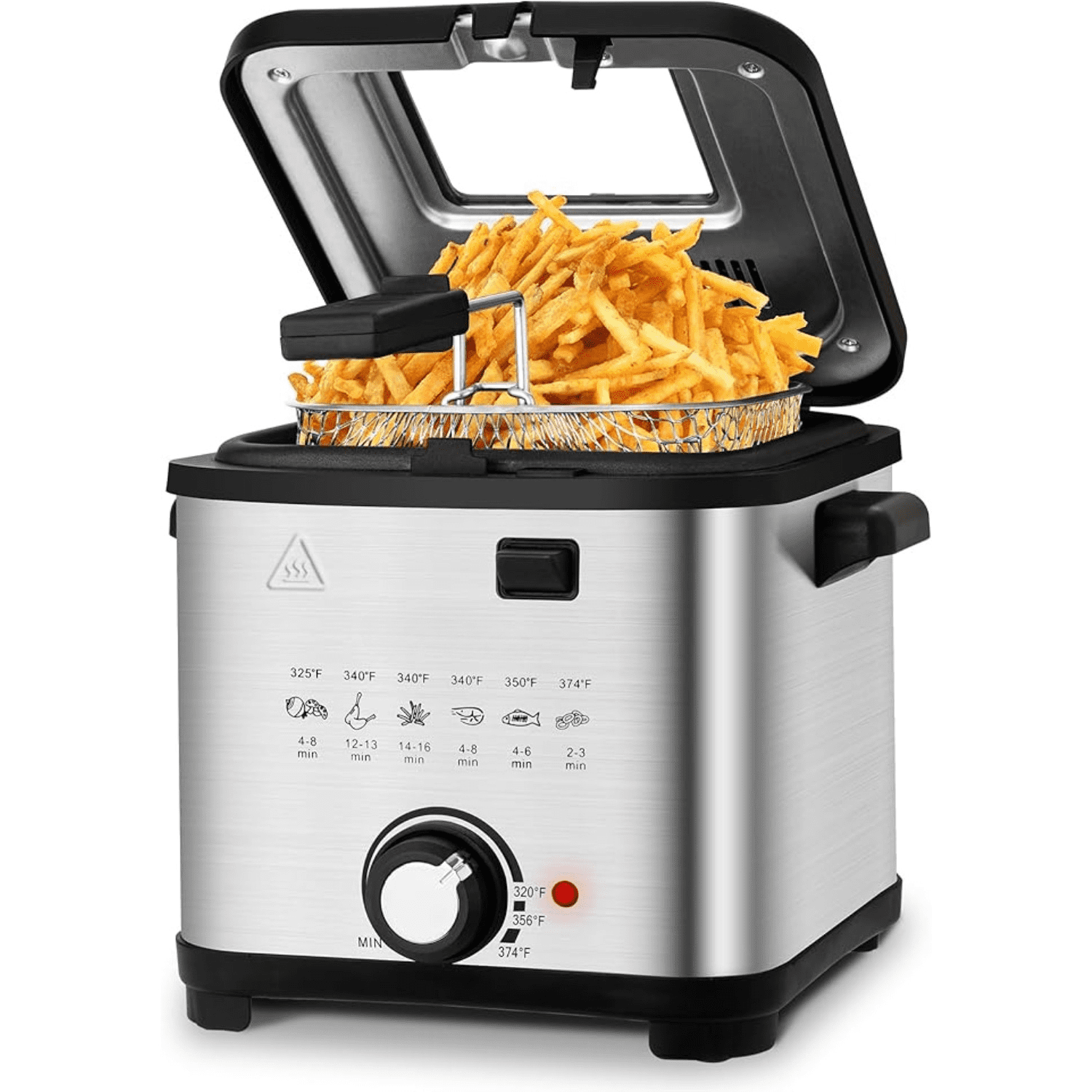 Presto Electric Gran Pappy Deep Fryer with Oil Storage, 1500