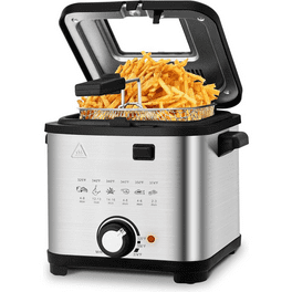 Presto 05411 GranPappy Electric Deep Fryer, 1500W, Nonstick