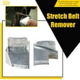 thumbnail image 3 of Iron Stretch Belt Remover Tool, 8x8x5cm & 40g Weight, 2-Piece Set, for Truck & Vehicle Belt Maintenance, 3 of 8