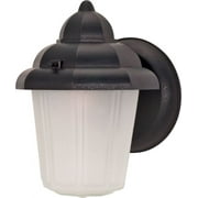 Nuvo 60-641 - 1 Light - 9" - Wall Lantern - Hood Lantern w/ Satin Frosted Glass