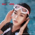 thumbnail image 2 of Gafas de natación antivaho de alta definición para adultos y mujeres, gafas protectoras de luz plana para natación, 2 of 4