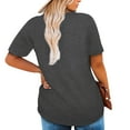 thumbnail image 3 of XCHQRTI Plus Size Daisy Women Tshirt Graphic Oversized Tees Short Sleeve Casual Tee, 3 of 7