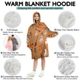thumbnail image 5 of Wearable Oversized Blanket,Halloween Witch Cats Pattern Wearable Blanket Hoodie for Adults,Cozy Hooded Blankets with Super Pockets,Super Warm Fuzzy Pullover for Women & Men, 5 of 6