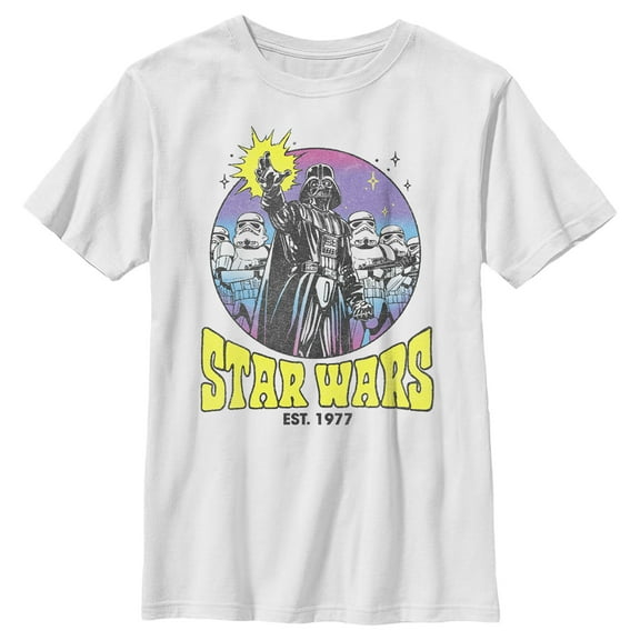 Boy's Star Wars: A New Hope The Evil Empire  Graphic Tee White Small