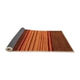 thumbnail image 2 of Ahgly Company Indoor Round Abstract Orange Modern Area Rugs, 5' Round, 2 of 4