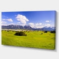thumbnail image 2 of Panorama de Champ de Bavière Verte - Impression d'Art sur Toile Paysage, 2 of 3