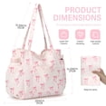 thumbnail image 5 of Gocvo Multiple Pockets Corduroy Bag, Large Tote Bag for Women, Ladies Bag Casual Hobo Handbags(Watercolor Bows), 5 of 11