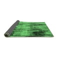 thumbnail image 2 of Ahgly Company Indoor Rectangle Abstract Emerald Green Modern Area Rugs, 2' x 5', 2 of 4