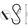 thumbnail image 6 of LACKUST Small S Shape Hook on Sale,8 Pcs S Hooks for Hanging S Shaped Hooks for Kitchen Utensil and Closet Rod,Black, 6 of 9