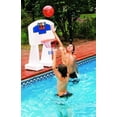 thumbnail image 4 of SWIMLINE Pool Basketball Hoop Poolside Game POOL JAM Heavy Duty With Plastic Rim For Kids & Adults Swimming Splash Hoops Games With Midsize Water Basketball, Toy For Pools, Outdoor Summer Hoops 9189M, 4 of 4