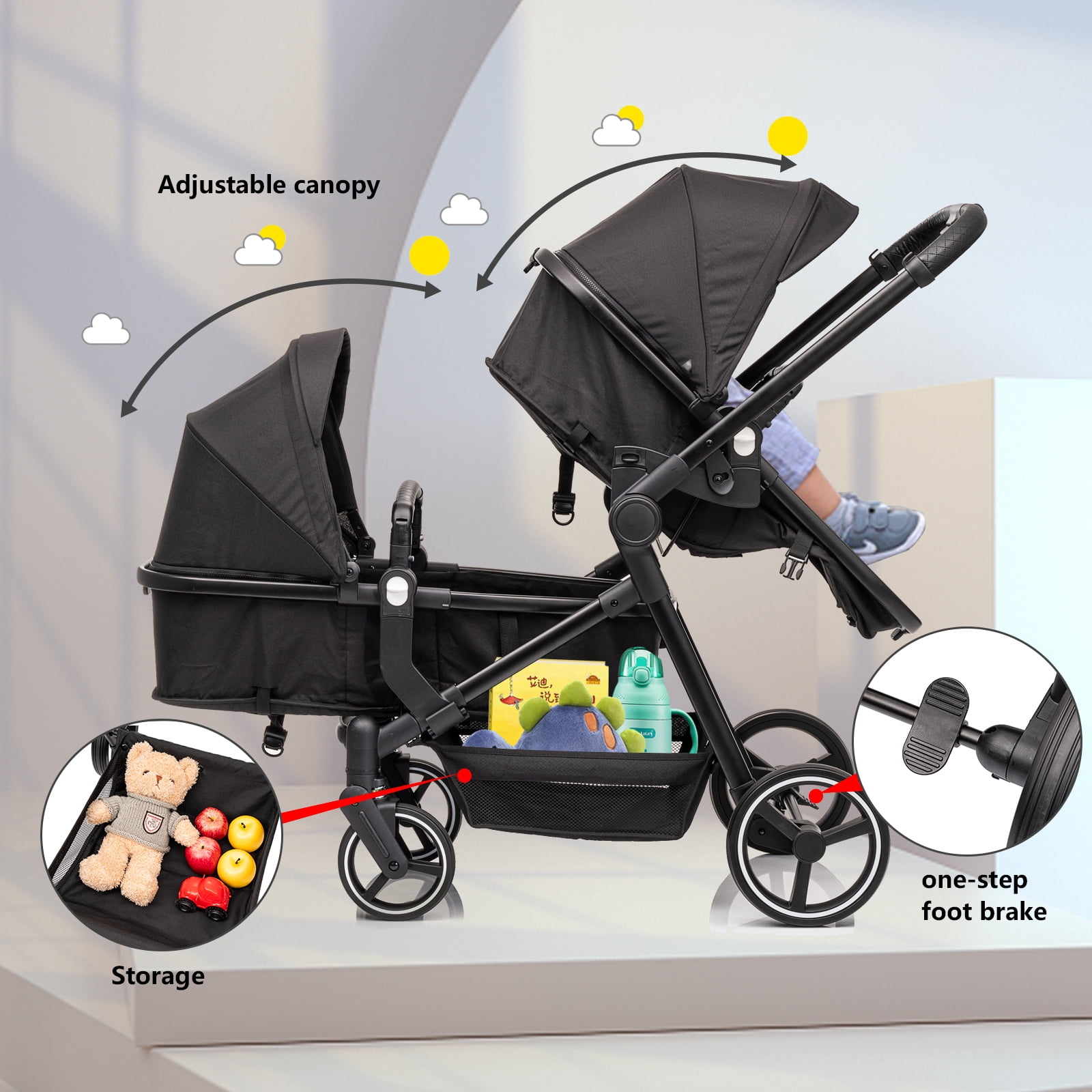 Funyard -Twins - multifunctional single and double lightweight